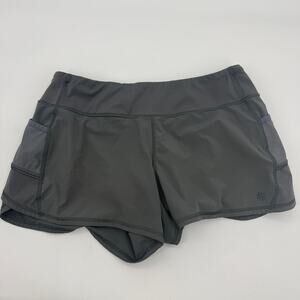 ATHLETA Workout Shorts Size M Grey 3.5 inch Inseam Lightweight Stretch Athletic
